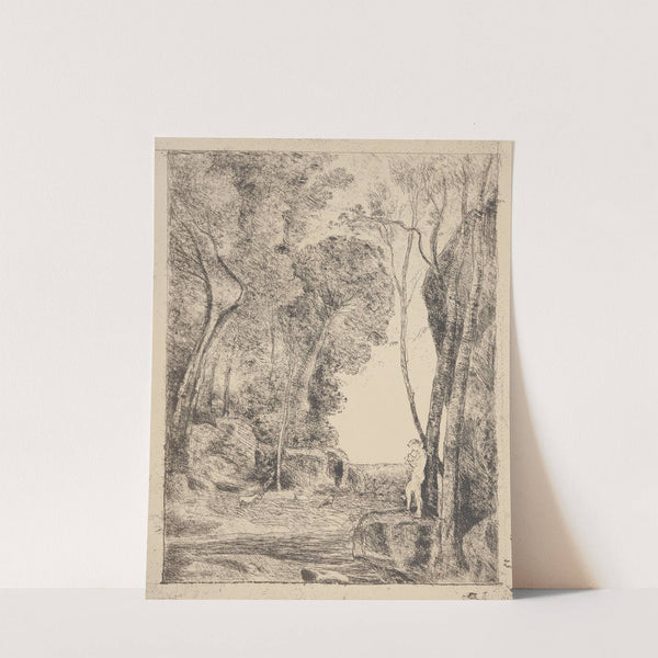 Le petit berger (The little shepherd) (1855) by Jean-Baptiste-Camille Corot