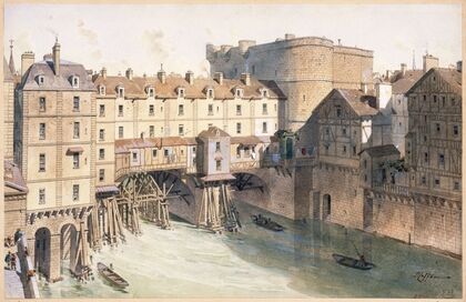 Le Petit-Châtelet et le Petit-Pont en 1717 (1915-1945)