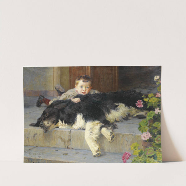 Le petit garçon au chien (1892) by Étienne Dinet