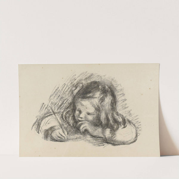 Le petit graçon au porte-plume (Claude Renoir Écrivant) by Pierre-Auguste Renoir