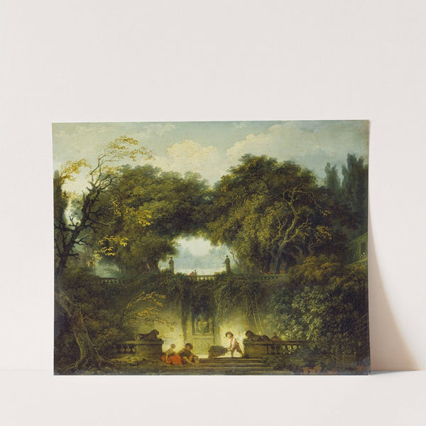 Le petit parc (The small park) by Jean-Honoré Fragonard