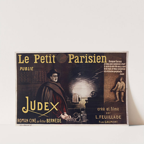 Le Petit Parisien publie Judex, roman-ciné par Arthur Bernède (1916) by Leonetto Cappiello