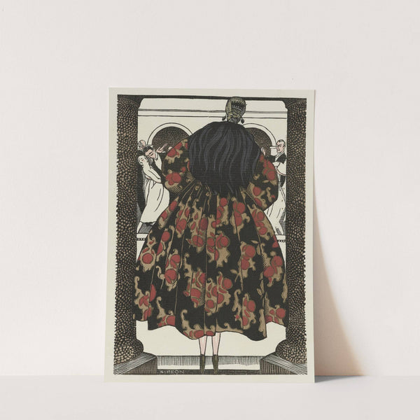 Le plaisir a la mode ; Manteau du soir, en tissu de Bianchini (1921) by Fernand Siméon