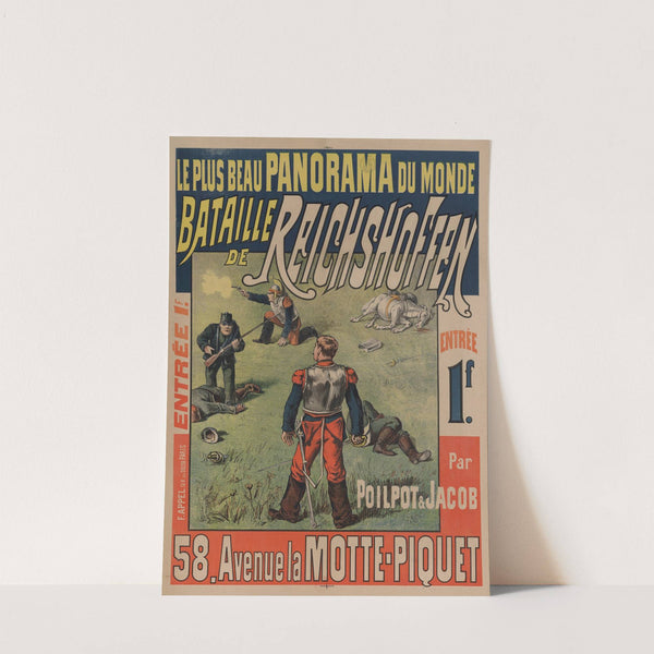 Le plus beau panorama du monde Bataille de Reichshoffen, par Poilpot & Jacob. 58 avenue de la Motte-Piquet (1880) by Lith. F. Appel