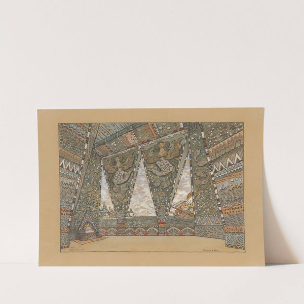 Le Poisson d’or – maquette de décor – ballet (1936) by Konstantin Alexeevich Korovin