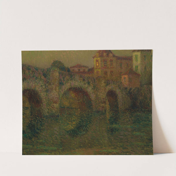 Le Pont au crépuscule, Clisson by Henri Le Sidaner
