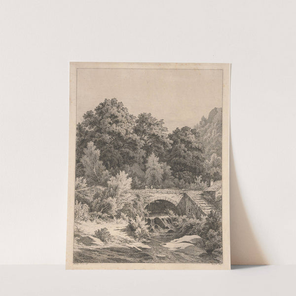 Le pont aux roches a Senlisse (The rock-bridge at Senlisse) (1867) by Eugene-Stanislas-Alexandre Blery