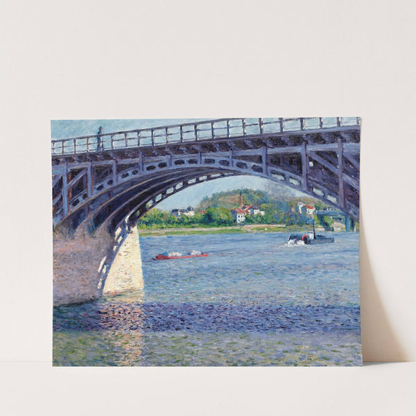 Le Pont D'argenteuil Et La Seine by Gustave Caillebotte