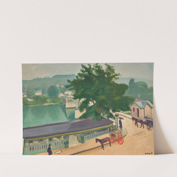 Le pont de Chennevières, temps gris (1915) by Albert Marquet