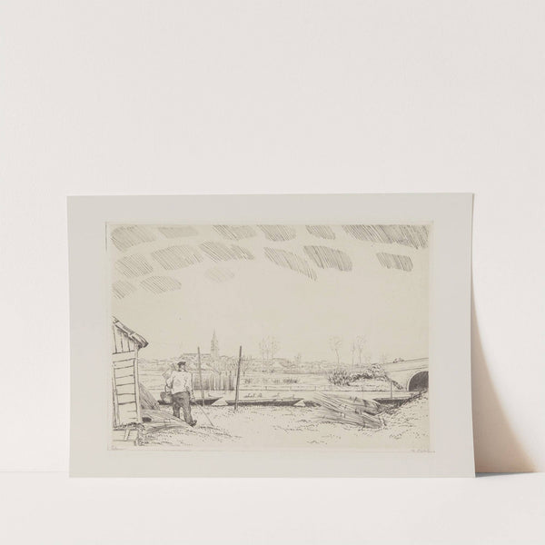 Le pont de Fédrun (1932) by Jean-Émile Laboureur