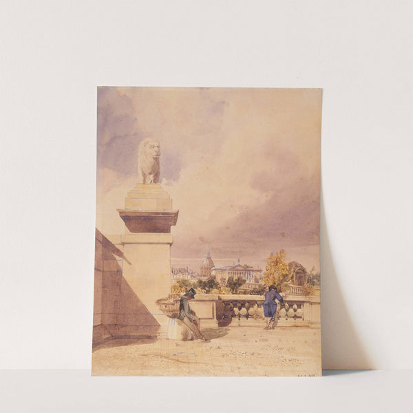 Le pont de la Concorde et la Chambre des Députés, vue prise de la terrasse des Tuileries by Thomas Shotter Boys