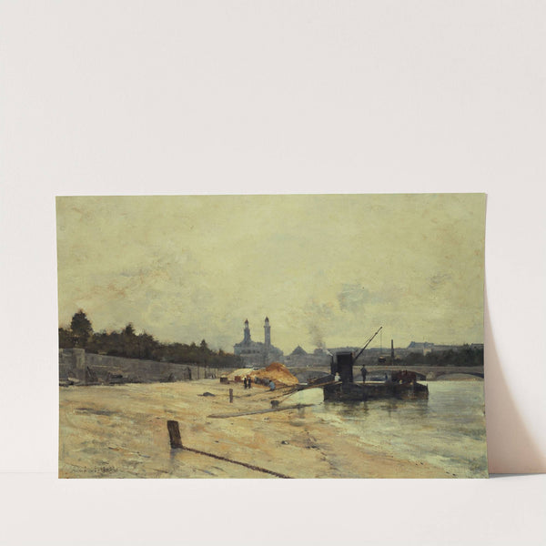 Le pont de l'Alma et l'ancien Trocadéro vus du quai d'Orsay by René Billotte