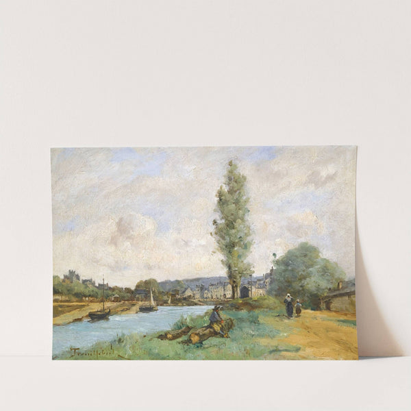 Le Pont De Landernau, Finistere by Paul Désiré Trouillebert