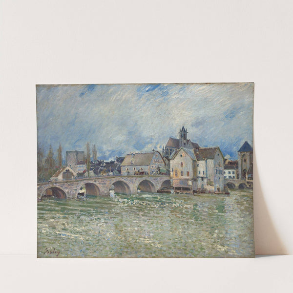 Le Pont de Moret-sur-Loing, temps de crue (1889) by Alfred Sisley