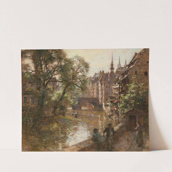Le pont de Nuremberg by Léon Augustin Lhermitte