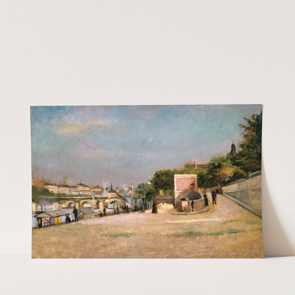 Le Pont des Arts et le Pont-Neuf, vus de la berge du pont des Saints-Pères by Edouard Crémieux
