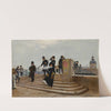 Le Pont Des Arts Par Grand Vent by Jean Béraud