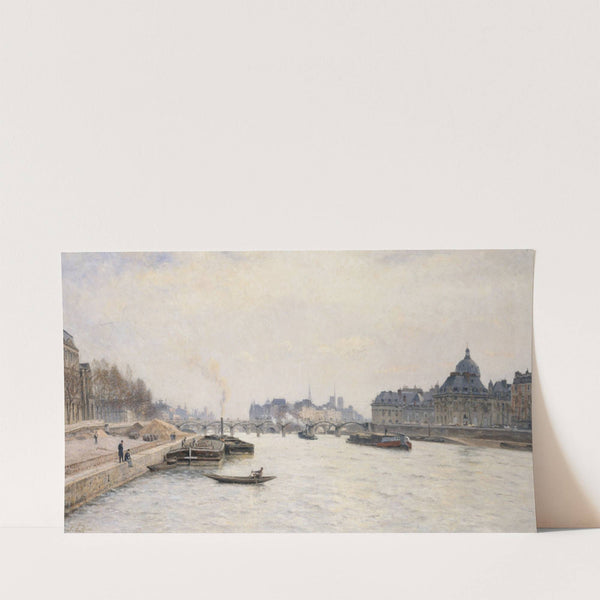 Le pont des Arts, vue du pont Royal (1884) by Stanislas Lépine