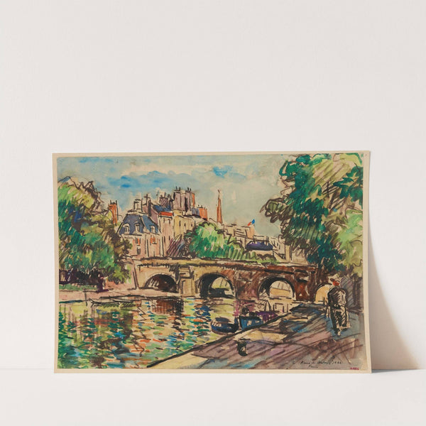 Le Pont-Neuf et la Cité du côté du quai Conti. by Pierre de Belay