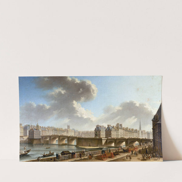 Le Pont-Neuf Et La Cité, Vus Du Quai De Conti (1772) by Nicolas Jean-Baptiste Raguenet