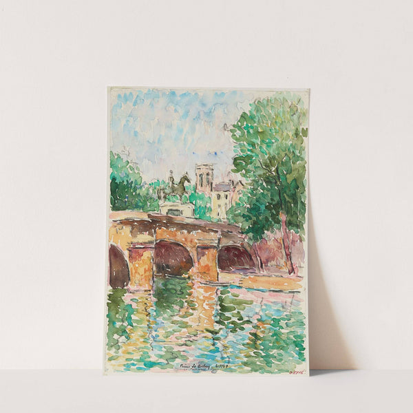 Le Pont-Neuf et la statue de Henri IV vus du quai des Grands Augustins. by Pierre de Belay