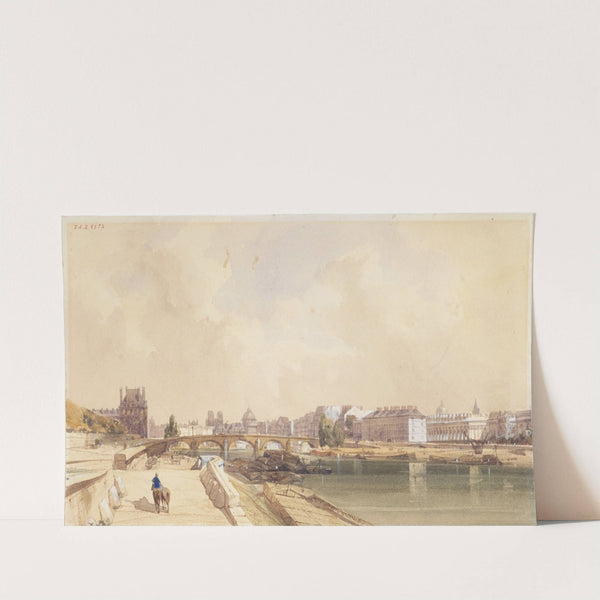 Le Pont-Royal en 1833 by Thomas Shotter Boys