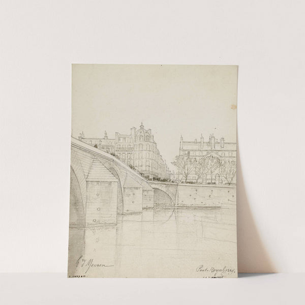 Le Pont royal, entrée de la rue du Bac (1894) by Henri Laurent Mouren