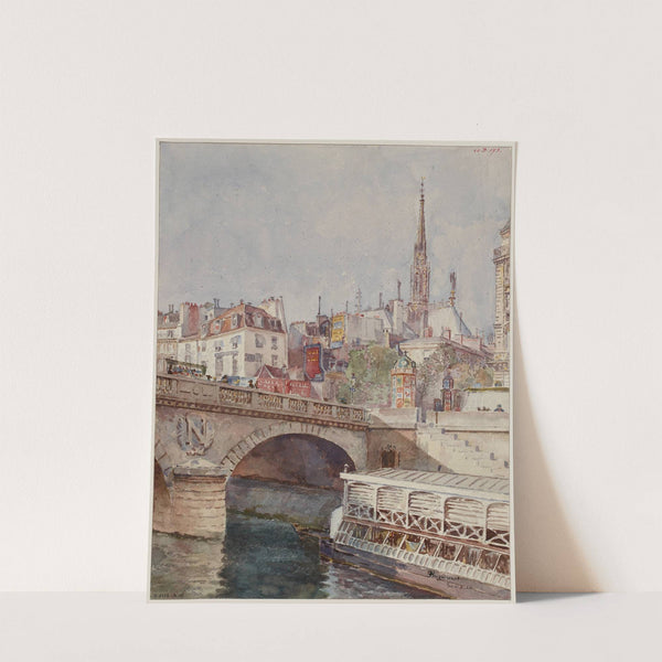 Le pont Saint-Michel by François Max Bugnicourt