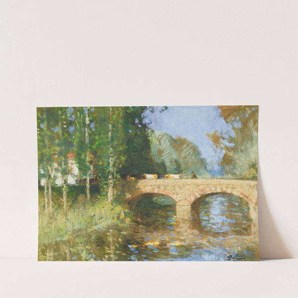 Le Pont Sur La Riviere by Pierre-Eugène Montézin