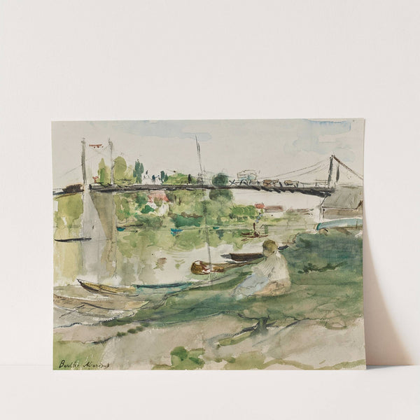 Le pont sur l’Oise (1876) by Berthe Morisot
