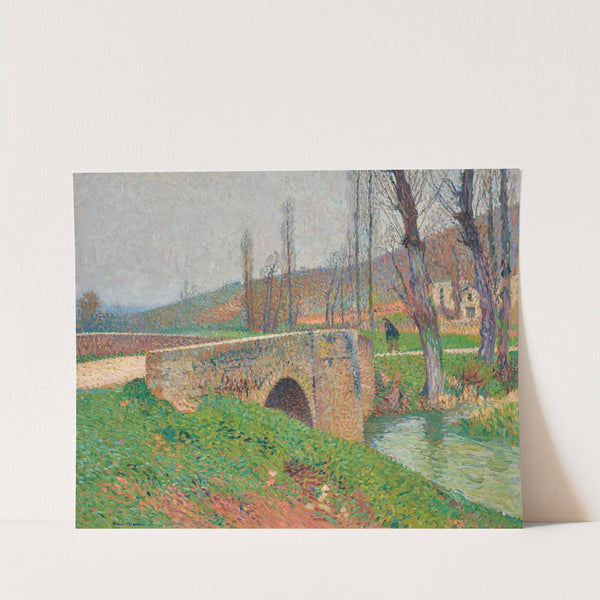 Le pont, temps gris (circa 1920-1925) by Henri Martin