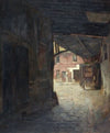 Le porche de l’auberge du Cheval-blanc, rue Mazet