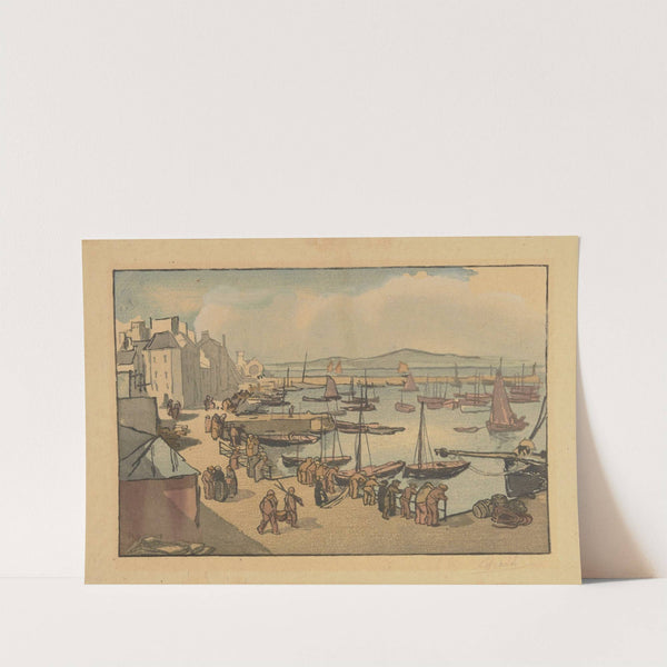 Le port de commerce de Douarnenez (1930) by Jules Chadel