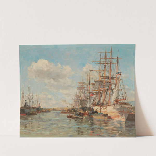 Le Port de la Rochelle by Edmond-Marie Petitjean