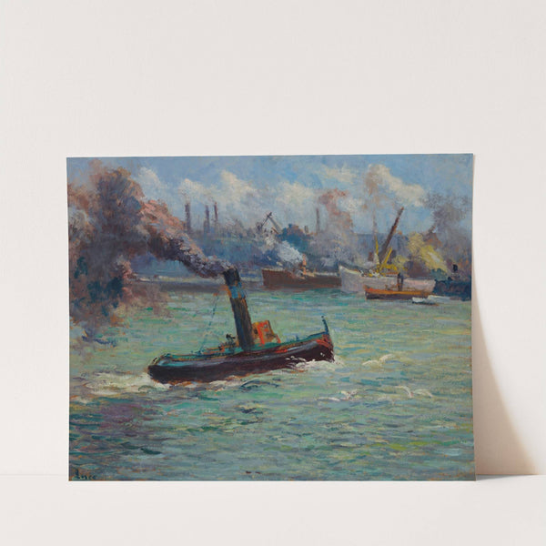 Le port de Rouen by Maximilien Luce