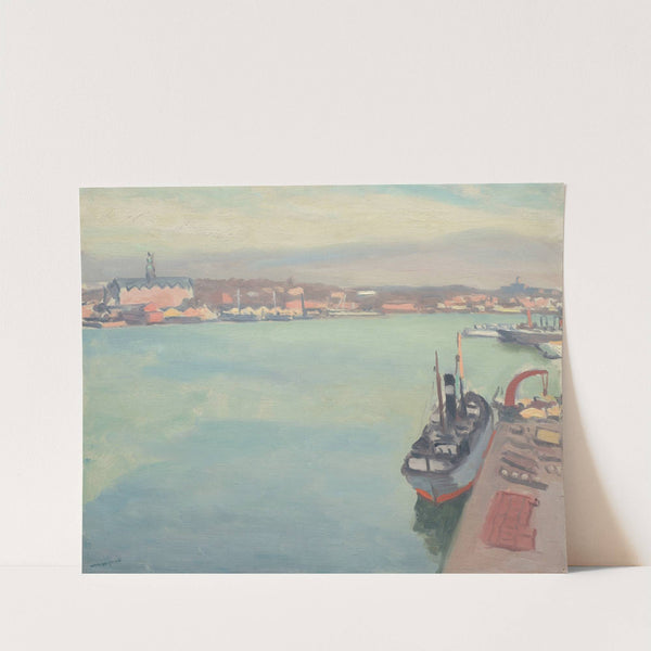 Le port de Stockholm, matin de printemps  (1938) by Albert Marquet