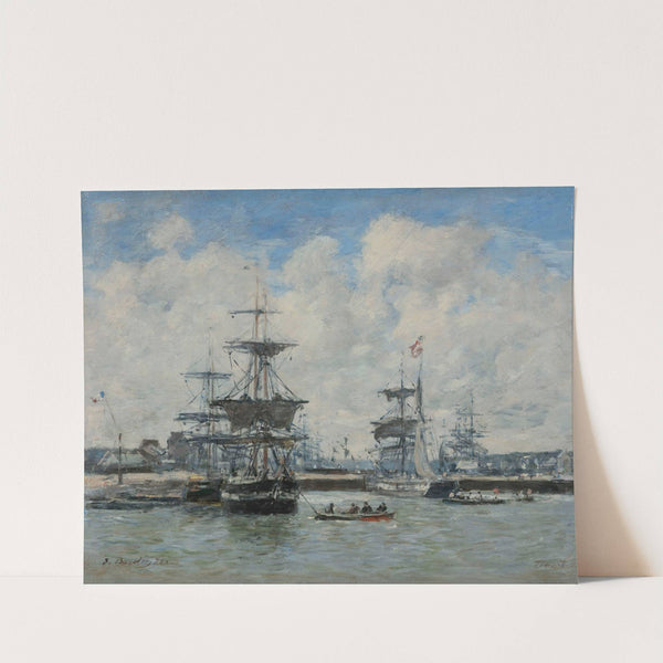 Le Port de Trouville (1875) by Eugène Boudin