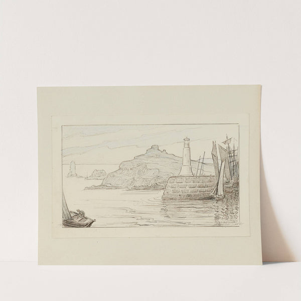 Le Port – dessin pour la vignette de titre de l’introduction (1920-1921) by Achille Granchi-Taylor