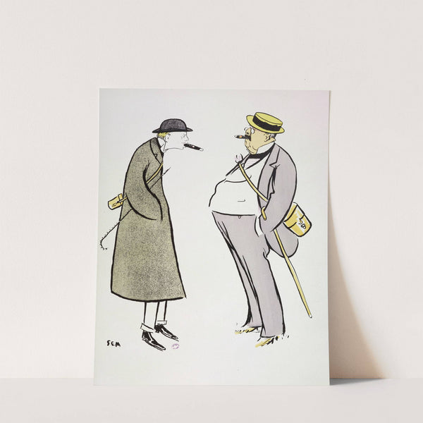 Le prince Pierre d’Arenberg et le comte Hallez-Claparède (1905) by Georges Goursat (Sem)