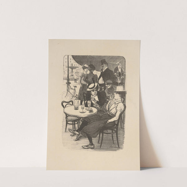 Le Printemps a Pleins Verres (Spring with full glasses) (1899) by Théophile Alexandre Steinlen