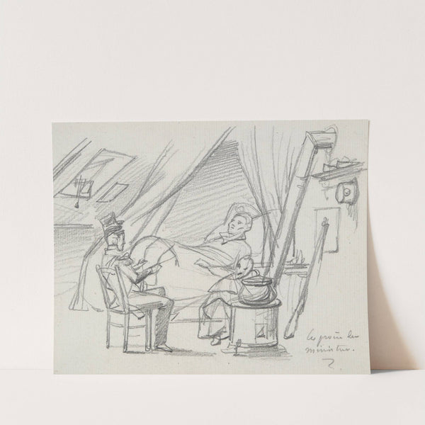 Le proces du ministre by Paul Gavarni