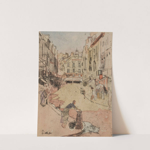 Le Puits Sale, Rue De La Barre And The Cafe Des Tribunaux by Walter Richard Sickert