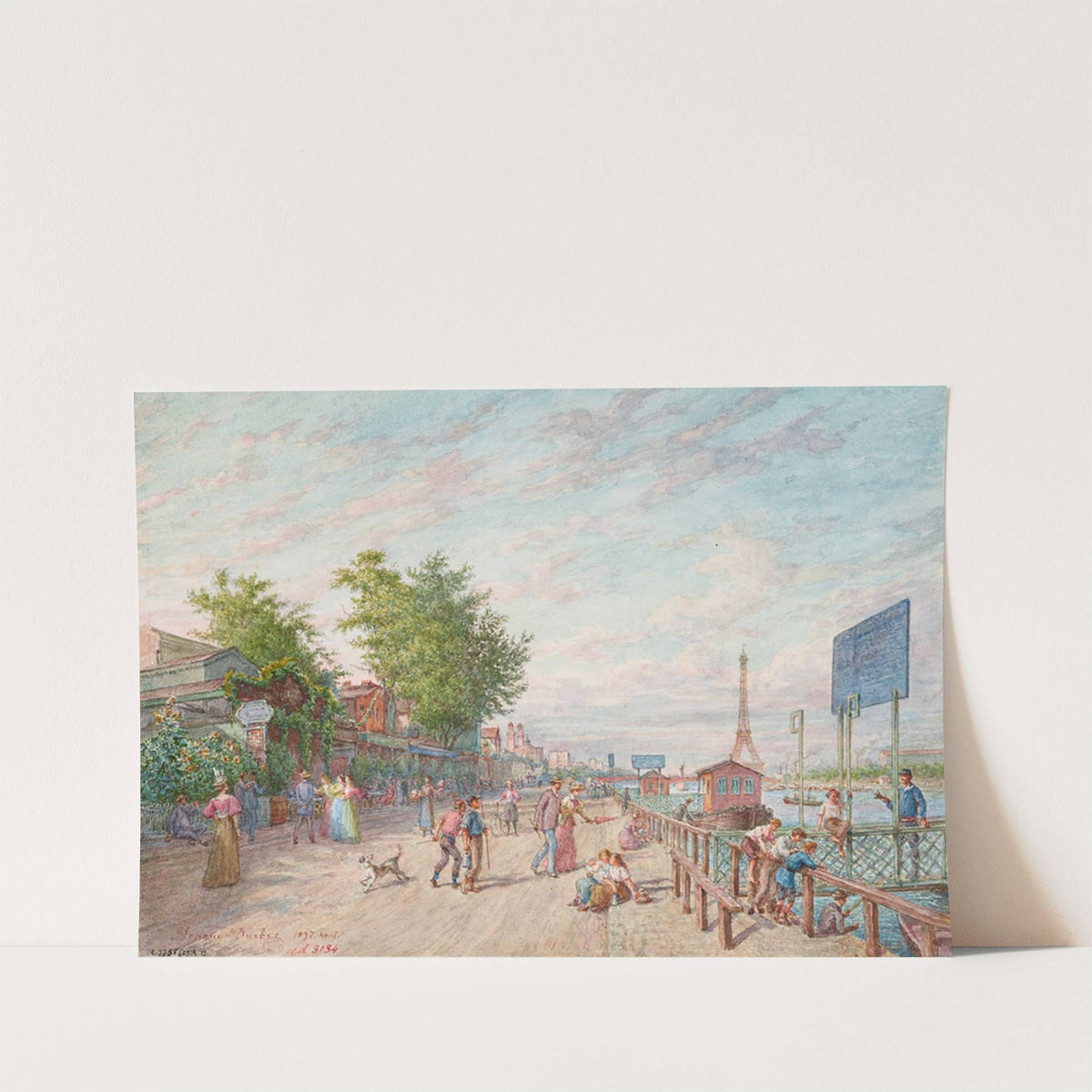 Le Quai d'Auteuil au Point du Jour by Jean-Baptiste-François Arnaud-Durbec