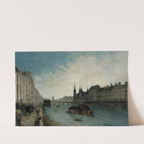 Le quai de la Mégisserie et le Pont au Change, actuel 1er arrondissement (1915-1945) by Angelo Garbizza