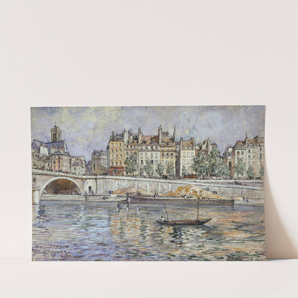 Le quai de l'Hôtel-de-Ville et le pont Louis-Philippe by Frédéric Houbron