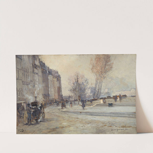 Le Quai des Grands Augustins (1901) by Eugène Louis Gillot