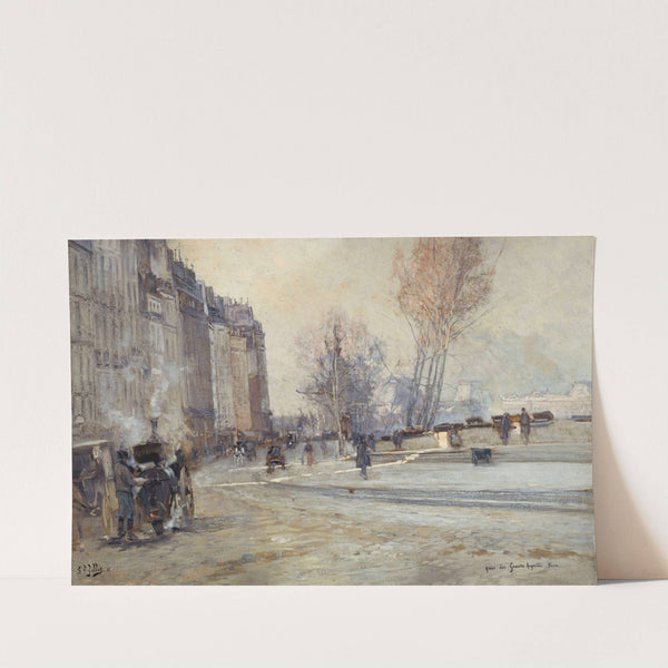 Le Quai Des Grands Augustins by Georges Jules Victor Clairin