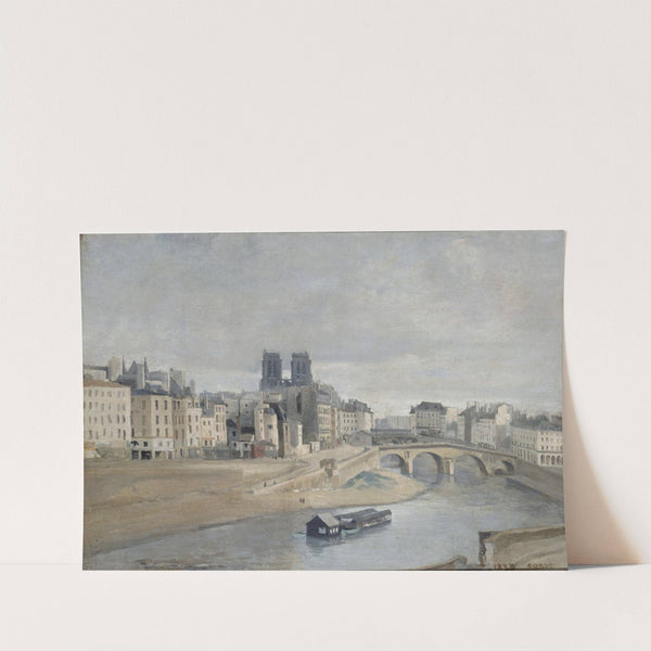 Le Quai des Orfèvres et le Pont Saint Michel by Jean-Baptiste-Camille Corot