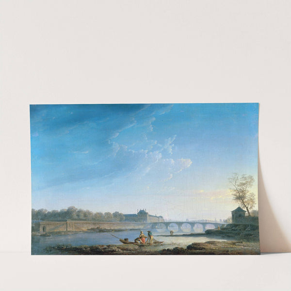 Le quai des Tuileries, le Pont-Royal, la Grenouillère by Alexandre-Jean Noël