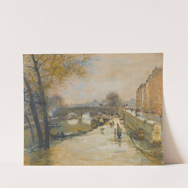 Le Quai Devant Le Pont Neuf by Jean François Raffaëlli